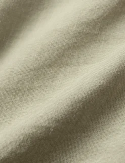 Refined Linen Bowling Short Sleeve Shirt Soft Sand