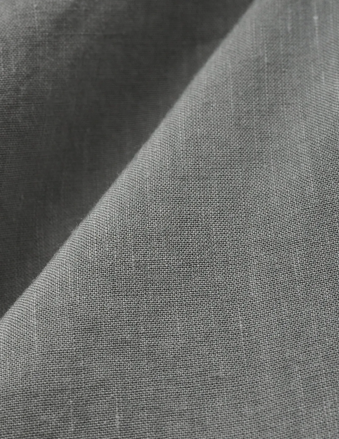 Refined Linen Long Sleeve Shirt Stone Grey