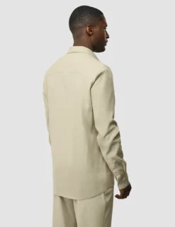 Refined Linen Long Sleeve Shirt Soft Sand