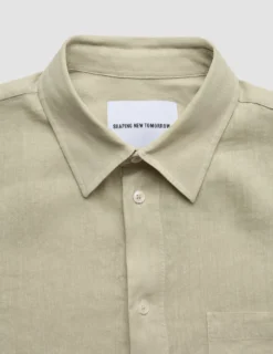 Refined Linen Long Sleeve Shirt Soft Sand