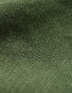 Refined Linen Long Sleeve Shirt Clover Green