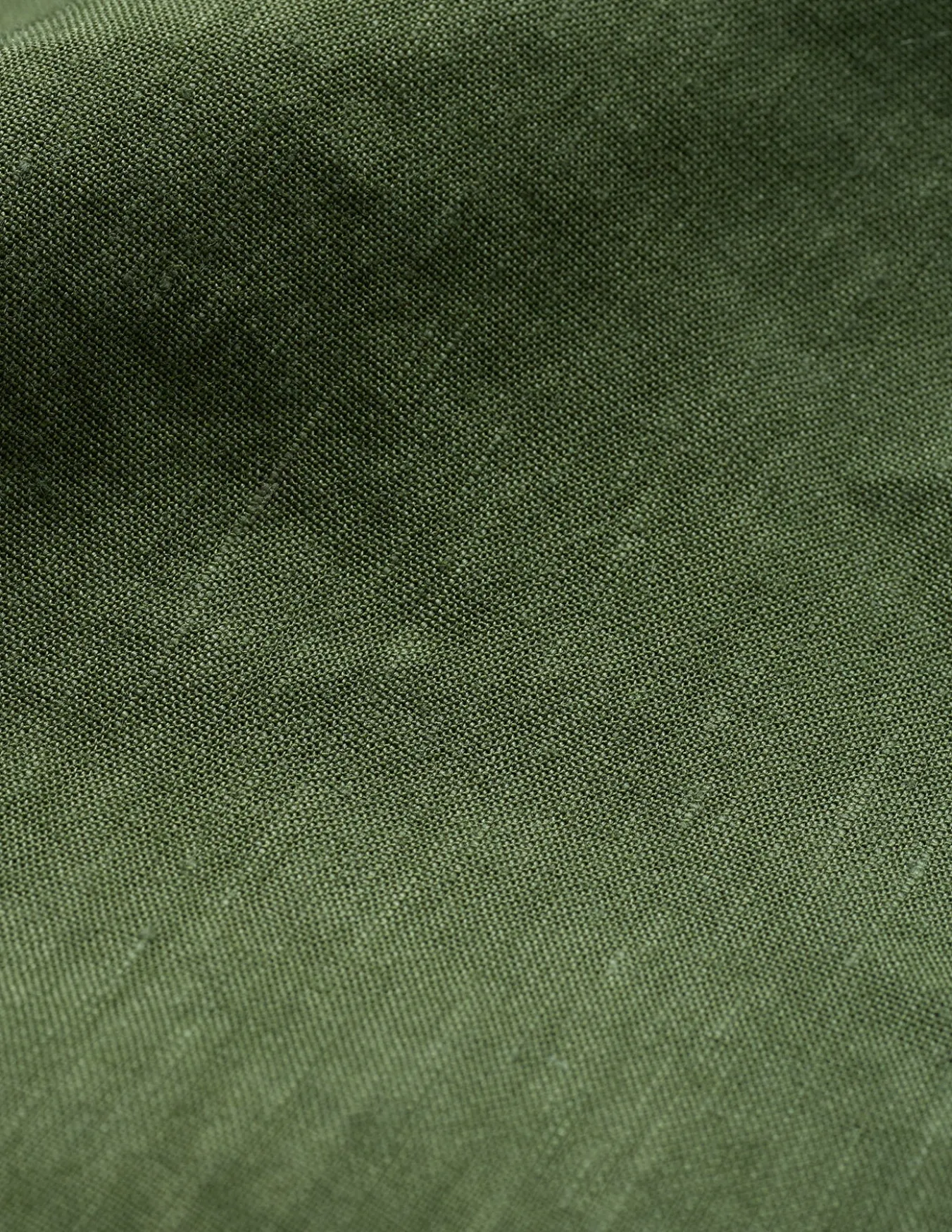Refined Linen Long Sleeve Shirt Clover Green
