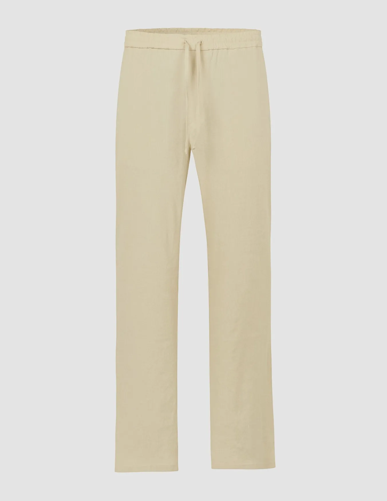 Refined Linen Pants Soft Sand