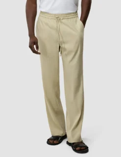 Refined Linen Pants Soft Sand