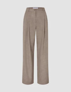 rhea set golden beige melange shirt pants