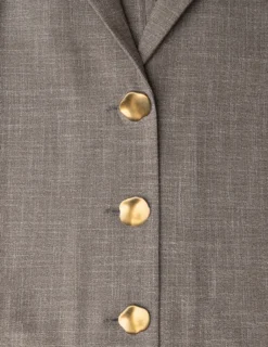rhea set golden beige melange shirt pants