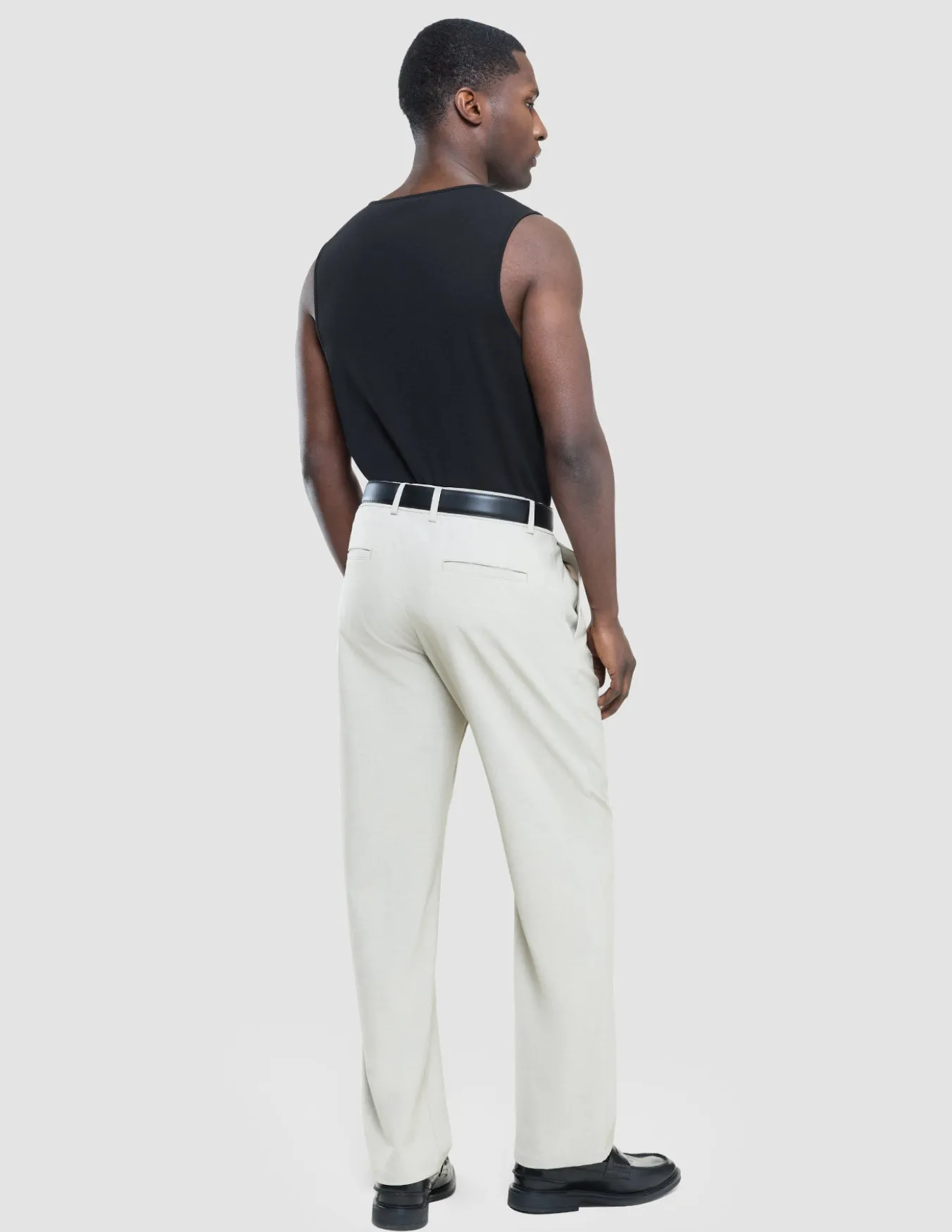 Rib Tank Top Black