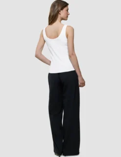 Rib Tank Top White