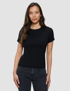 Rib T-Shirt Black