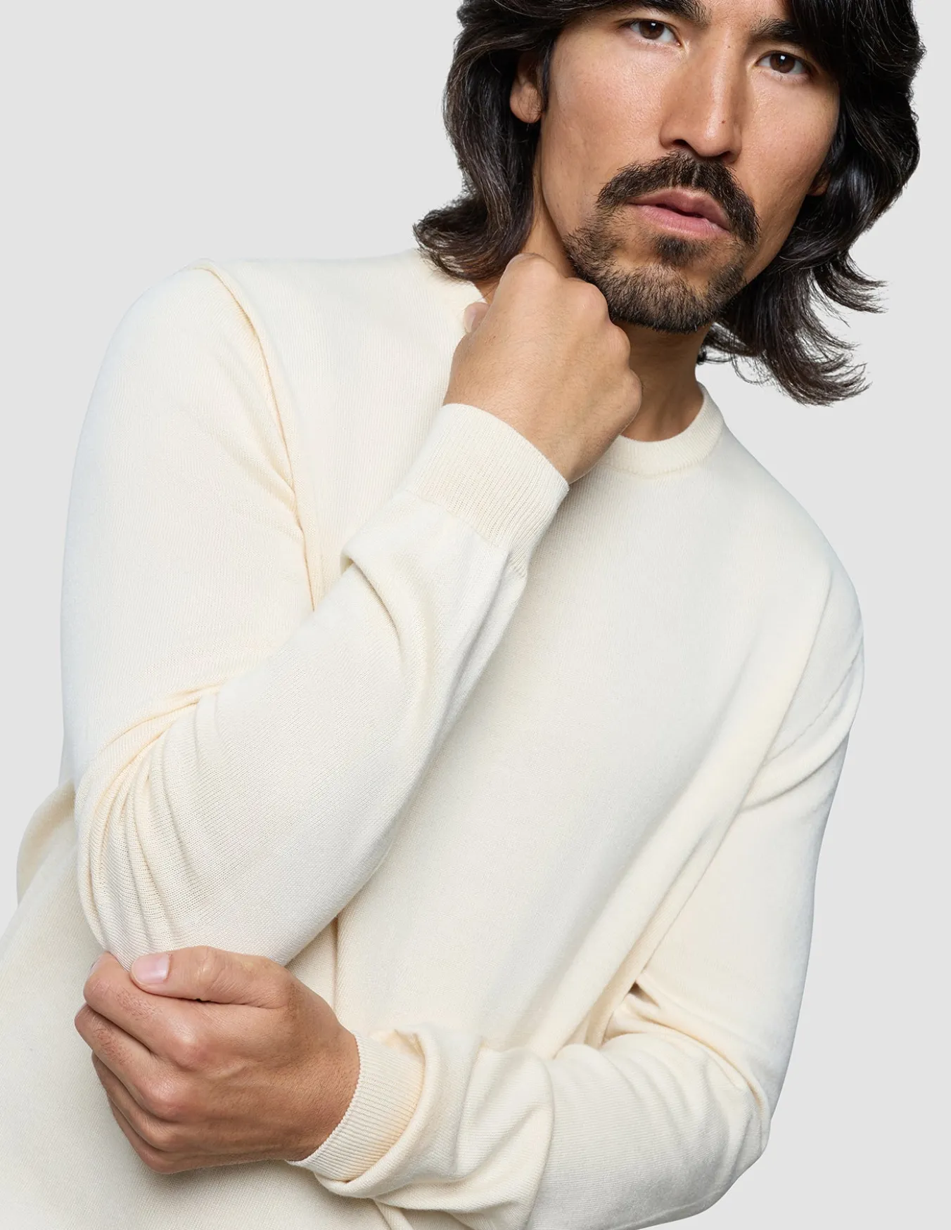 Seamless Core Knit Crewneck Birchwood