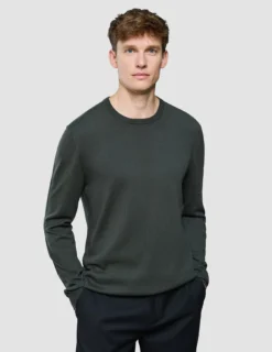 Seamless Core Knit Crewneck Green Night