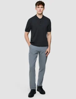Seamless Core Knit Short Sleeve Polo Black
