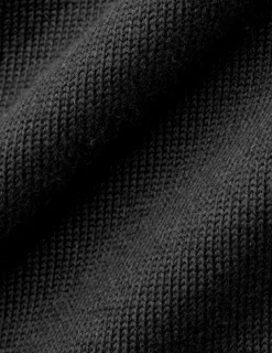 Seamless Core Knit Short Sleeve Polo Black