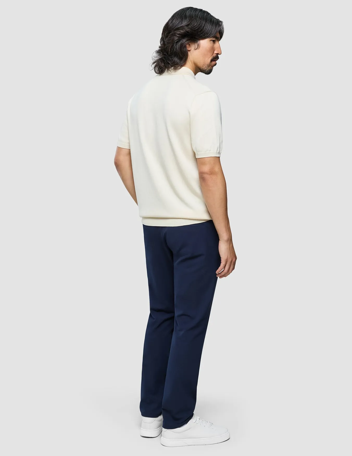 Seamless Core Knit Short Sleeve Polo Birchwood