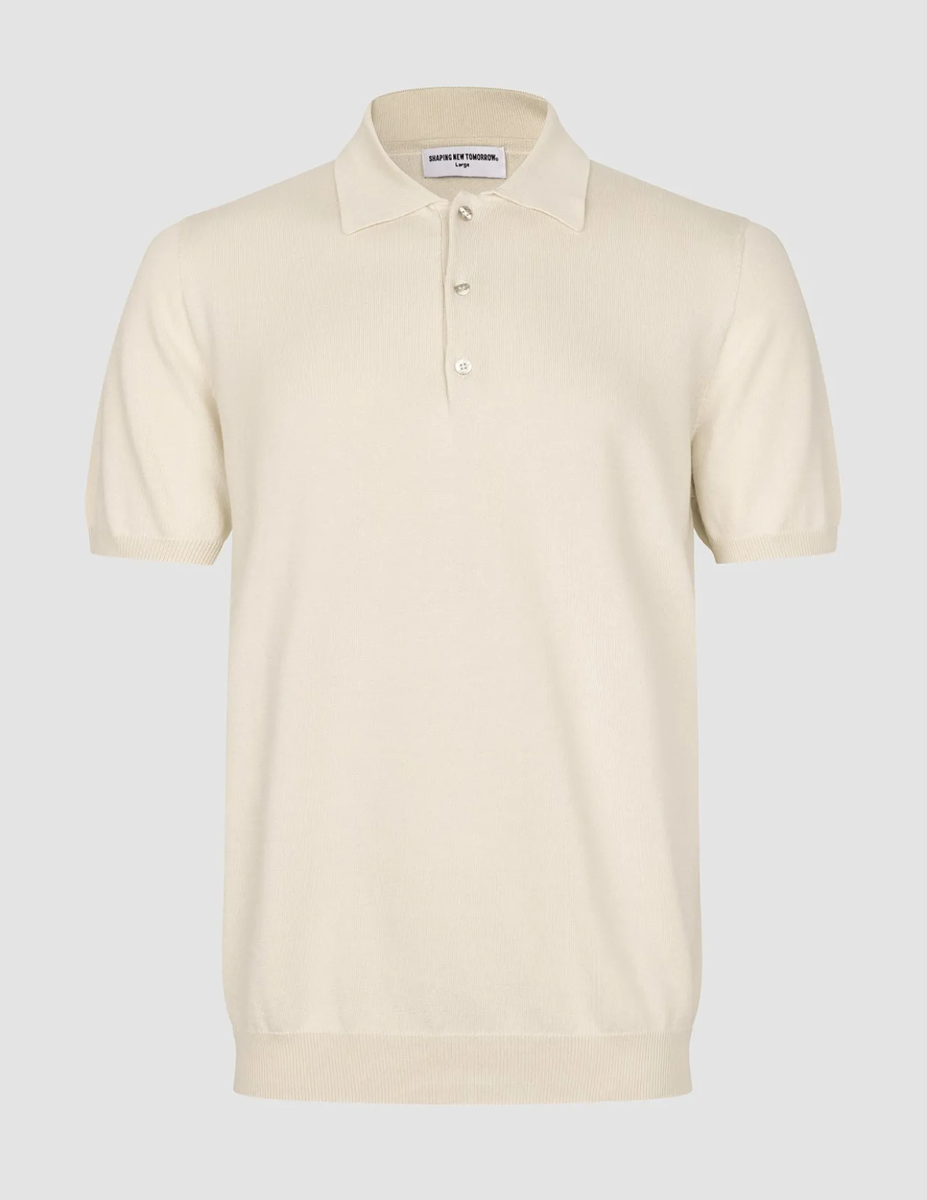 Seamless Core Knit Short Sleeve Polo Birchwood