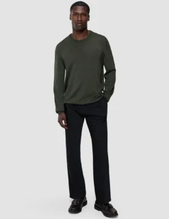 Seamless Premium Merino Knit Crewneck Green Night