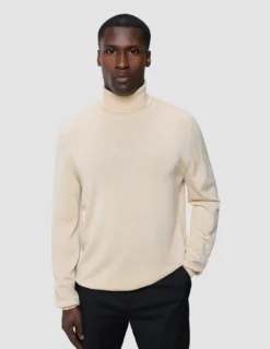 Seamless Premium Merino Knit Turtleneck Birchwood