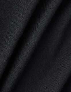 Seamless Premium Merino Knit Half Zip Black