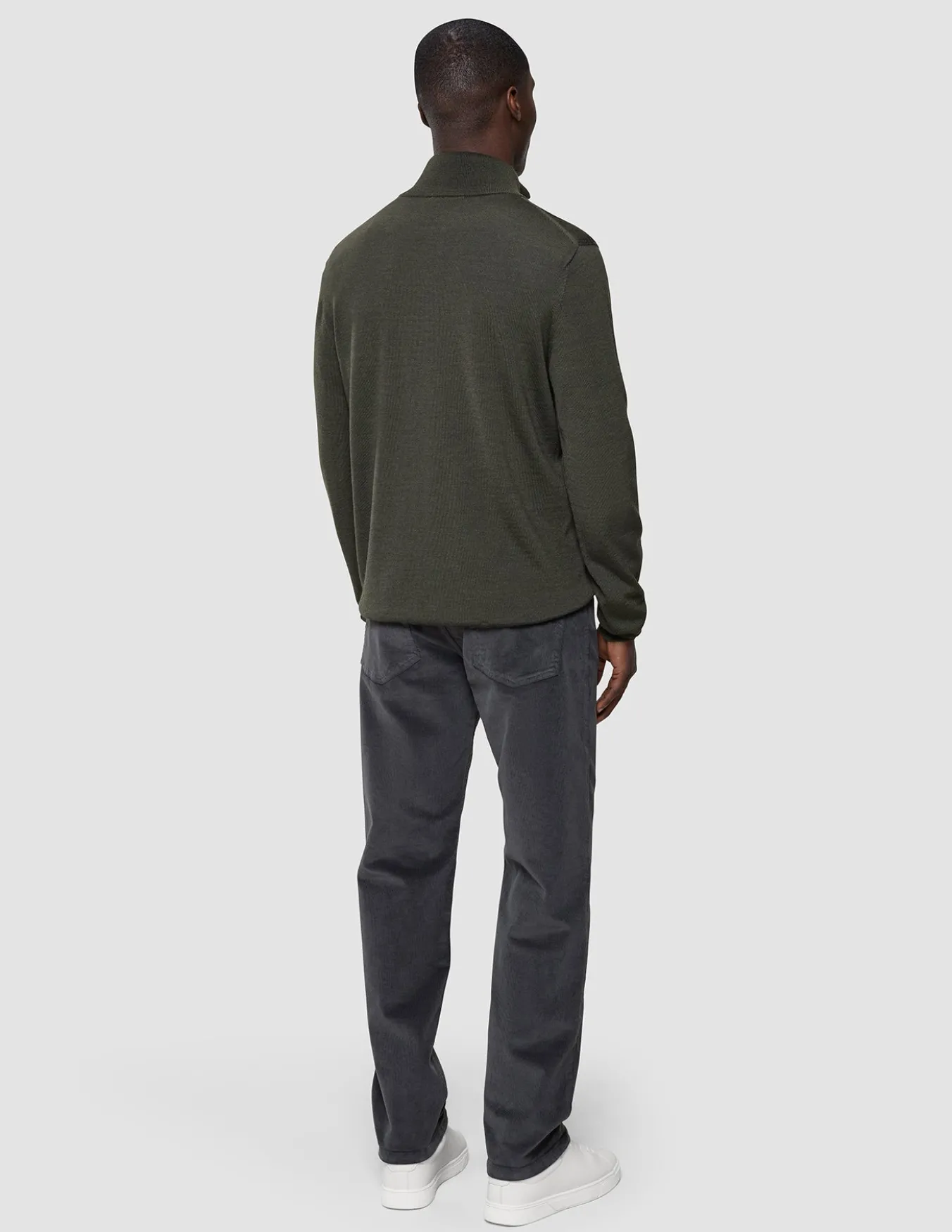 Seamless Premium Merino Knit Half Zip Green Night