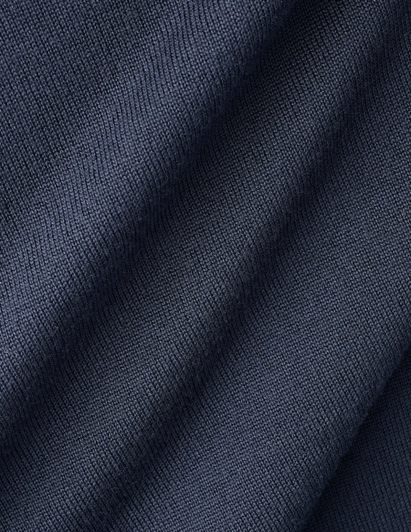 Seamless Premium Merino Knit Crewneck Dark Navy