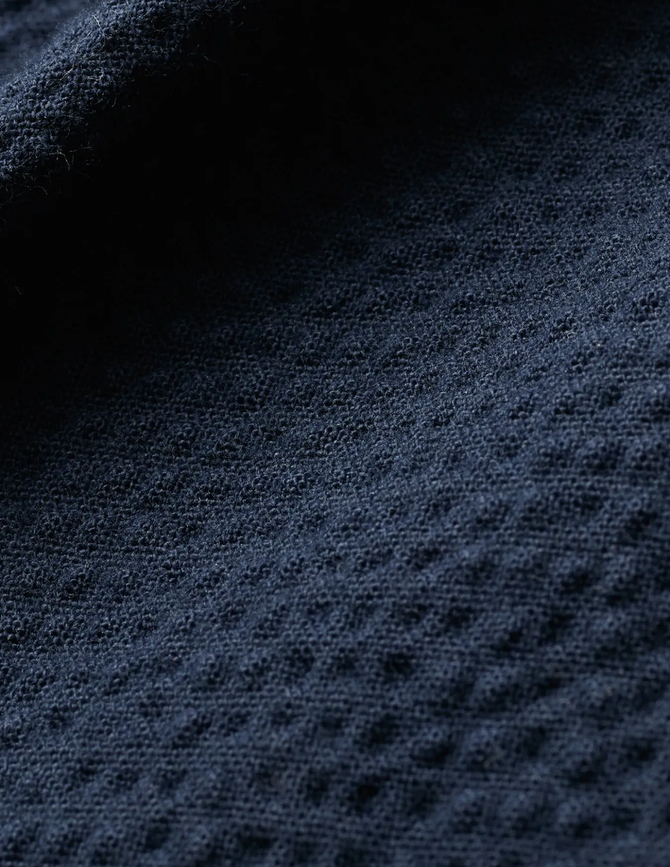 Seersucker Casual Shirt Dark Navy