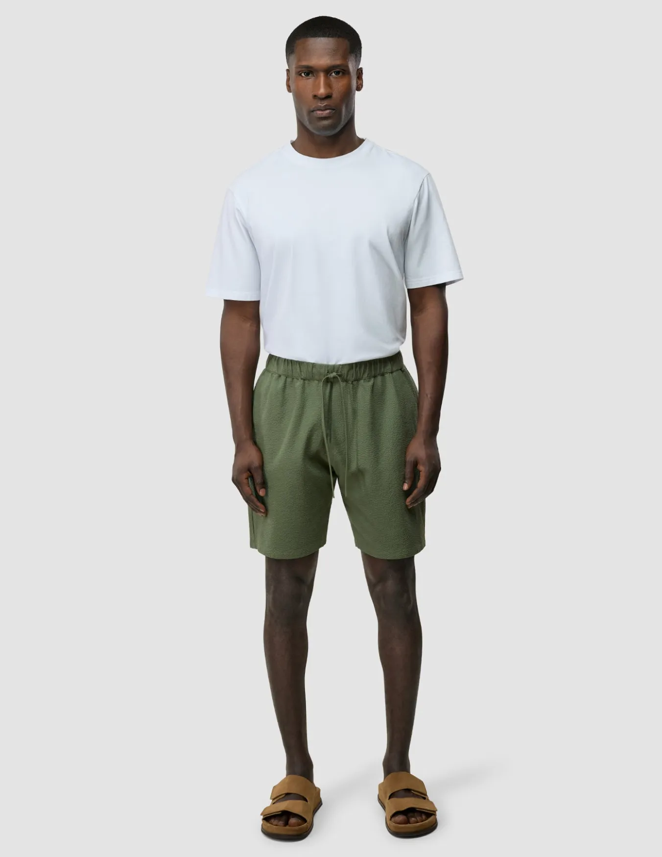 Seersucker Shorts Clover Green