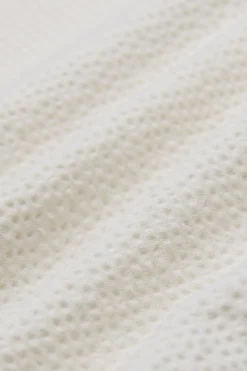 Seersucker Short Sleeve Shirt Off White