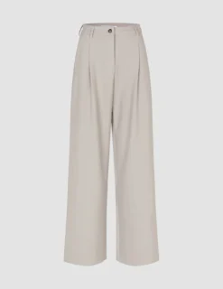 Serene Set Greige Wide Fit Pants & Short Jacket