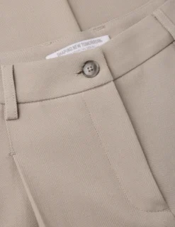 Serene Set Greige Wide Fit Pants & Short Jacket
