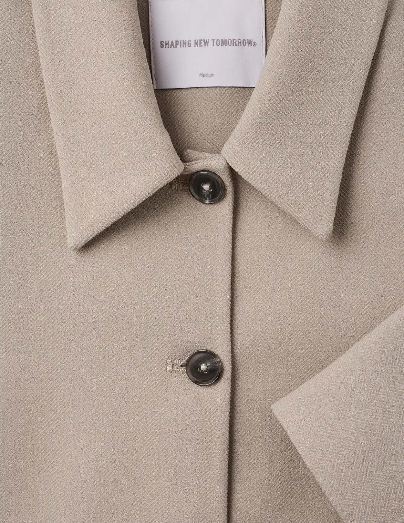 Serene Set Greige Wide Fit Pants & Short Jacket