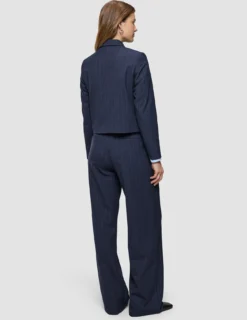Serene Set Marine Pinstripe Short Jacket Pants