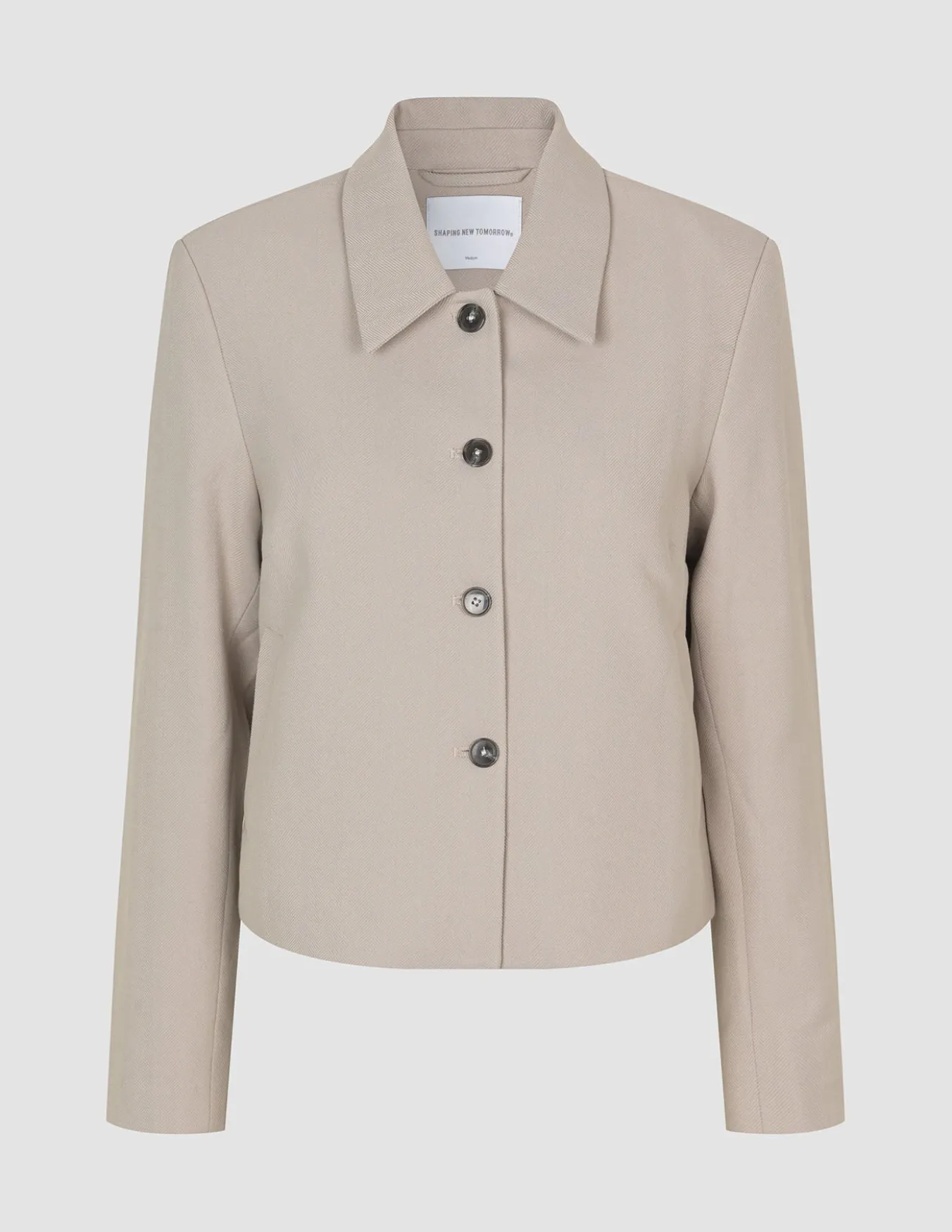 Serene Short Jacket Greige