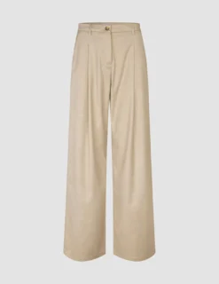 Skye Set Sandy Beige Melange Vest & Wide Pants