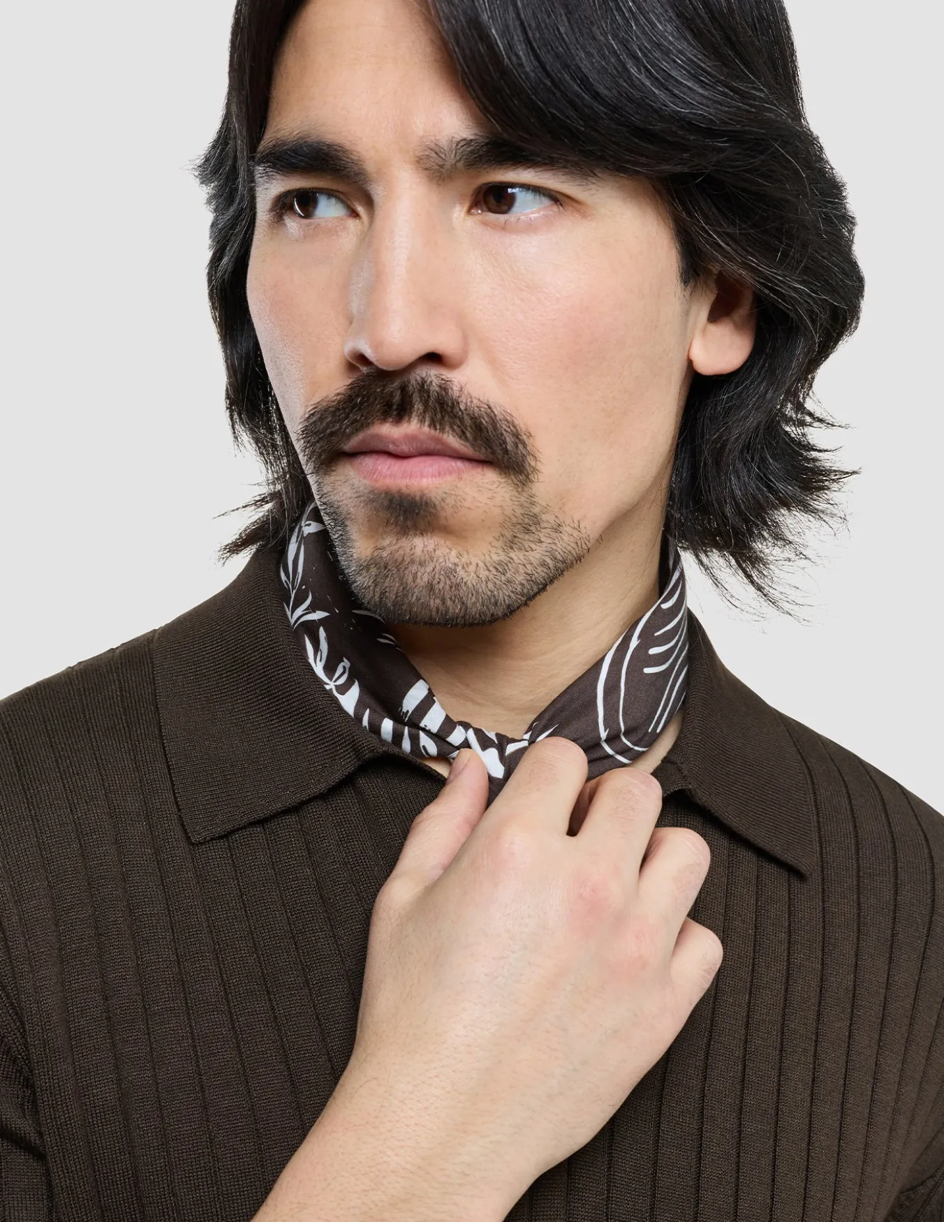 Soft Cotton Bandana Brown Tropic