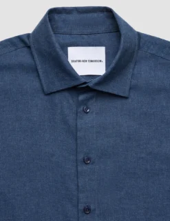 Soft Flannel Shirt Dark Navy