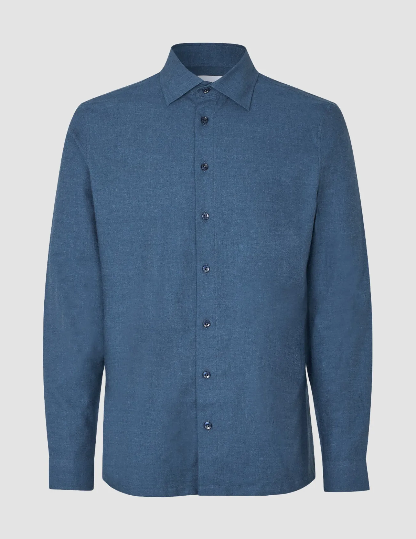 Soft Flannel Shirt Dark Navy
