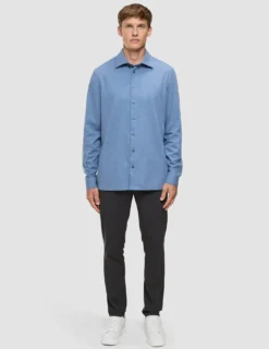 Soft Flannel Shirt Dusky Blue