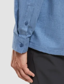 Soft Flannel Shirt Dusky Blue