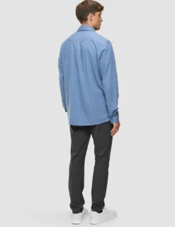 Soft Flannel Shirt Dusky Blue