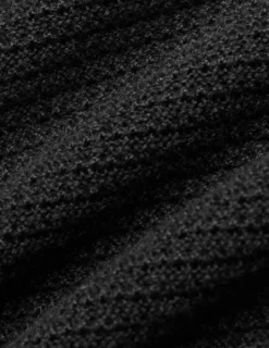 Structured Knit Cardigan Black