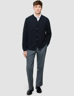 Structured Knit Cardigan Black