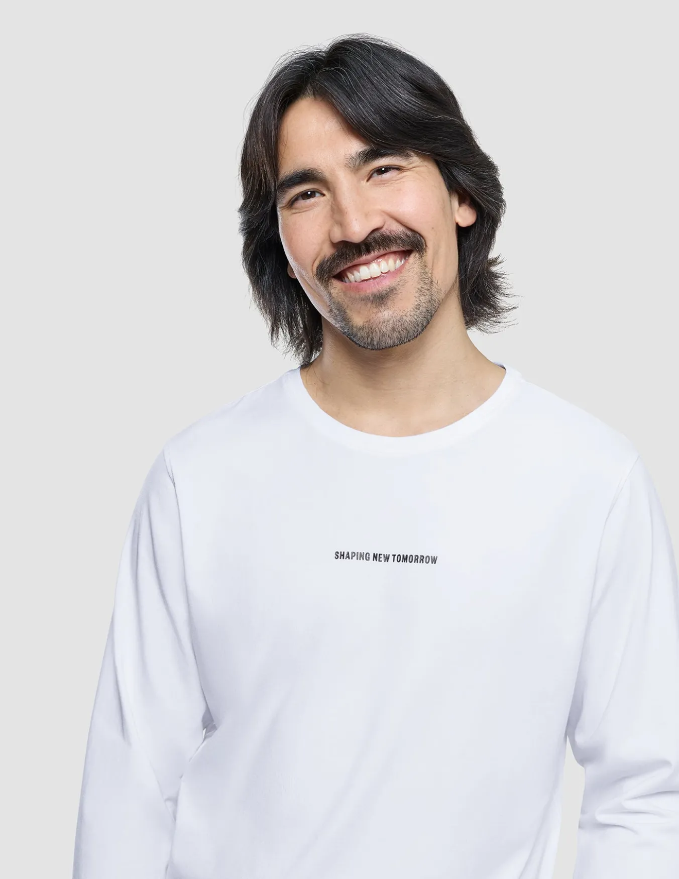 Supima Autograph Long-Sleeved T-Shirt White