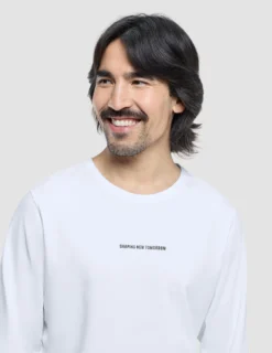 Supima Autograph Long-Sleeved T-Shirt White