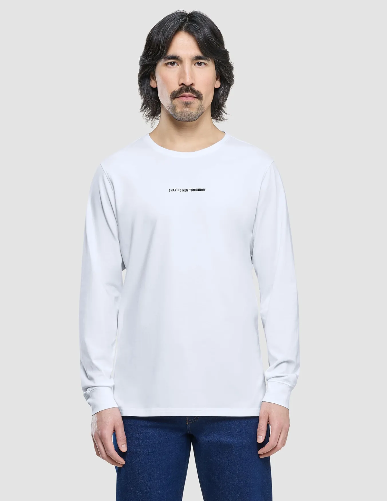 Supima Autograph Long-Sleeved T-Shirt White