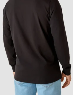 Supima Autograph Long-Sleeved T-Shirt Black