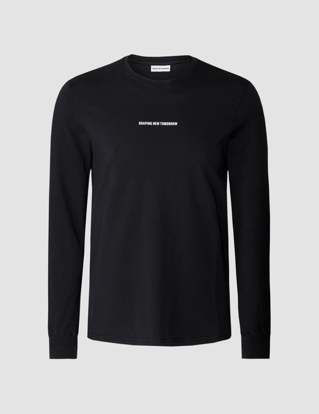 Supima Autograph Long-Sleeved T-Shirt Black