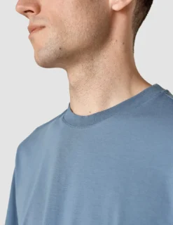 Supima T-shirt Box Fit Blue Mirage