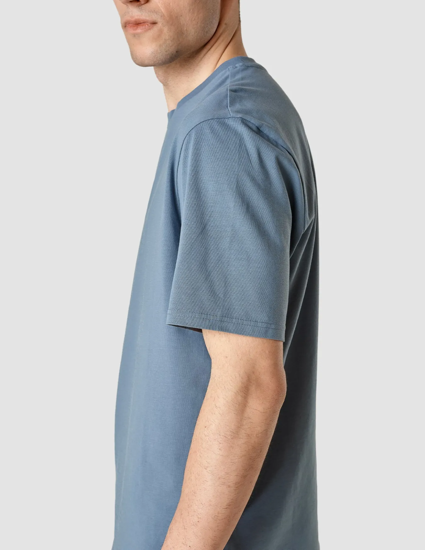 Supima T-shirt Box Fit Blue Mirage