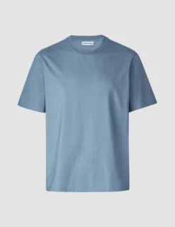 Supima T-shirt Box Fit Blue Mirage