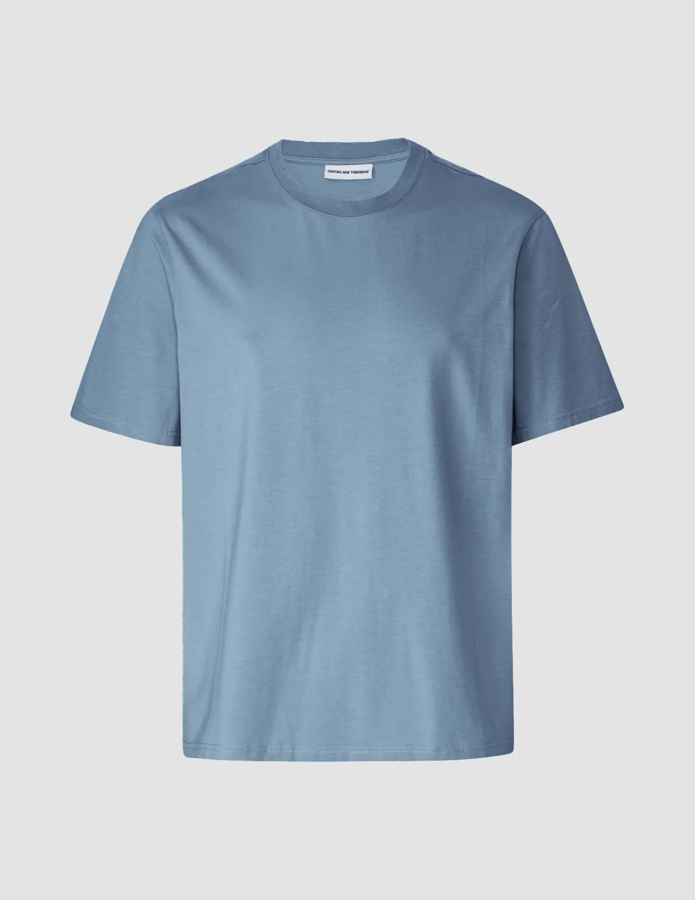 Supima T-shirt Box Fit Blue Mirage